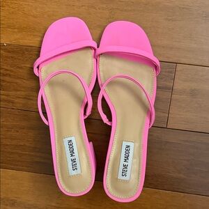 Steve Madden Bright Pink Sandals